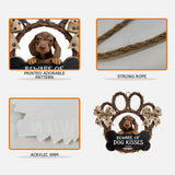 Custom From Any Photo, Beware Of Dog Kisses - Personalized Dog Acrylic Sign