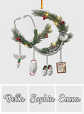 Nurse Life - Personalized Nurse Ornament With Charm