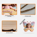 Butterfly Wings - Personalized Kid Custom Shaped Wood Sign