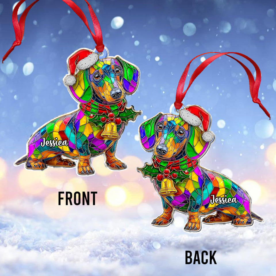 Merry Dogmas - Personalized Dog Ornament