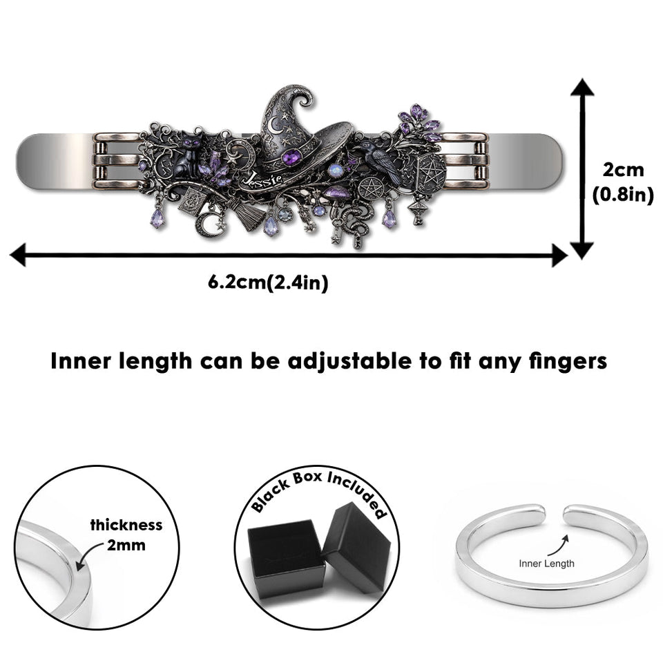 Enchanted Witch - Personalized Witch Bracelet & Ring Set