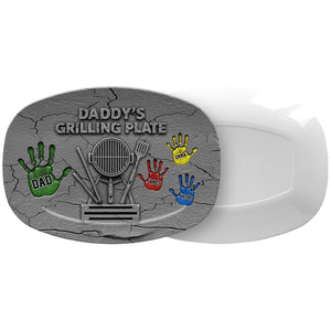 Daddy's Grilling Plate - Personalized Father Plate
