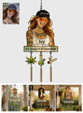 420 - Personalized Weed Wind Chime With Charm