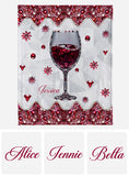Just A Girl Who Loves Wine - Personalized Wine Blanket