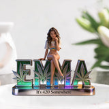 Custom Any Photo - Personalized Weed Custom Shaped Acrylic Plaque