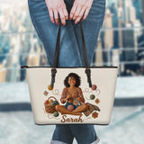 Life Is Better with Yarn - Personalized Crocheting Leather Bag