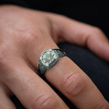 Green Magic Leaf - Personalized Weed Signet Ring