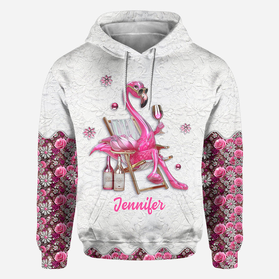 Be a Flamingo In a Flock of Pigeons - Personalized Flamingo All Over Shirt