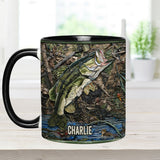 Love Fishing - Personalized Fishing Accent Mug