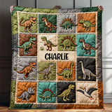 Love Dinosaur - Personalized Kid Blanket
