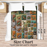 Love Dinosaur - Personalized Kid Blanket