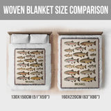 Love Fishing - Personalized Fishing Woven Blanket