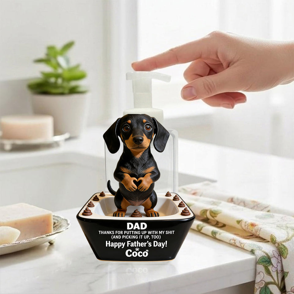 Dog Dad Father's Day Gifts, Thanks Daddy - Personalized Dog Pump Dispenser