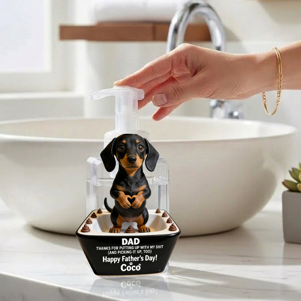 Dog Dad Father's Day Gifts, Thanks Daddy - Personalized Dog Pump Dispenser