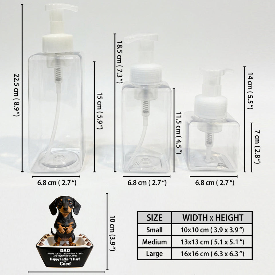 Dog Dad Father's Day Gifts, Thanks Daddy - Personalized Dog Pump Dispenser