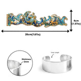 Sea Lover Gift Idea - Personalized Sea Lover Shaped Cuff Bracelet