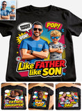 Popart Style Gift - Personalized Father T-shirt And Hoodie