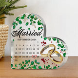 Married - Personalized Couple Custom Shaped Acrylic Plaque