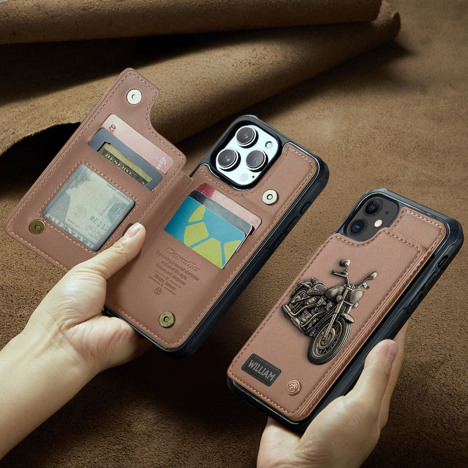 Motorcycle Enthusiast - Personalized Biker Wallet Phone Case