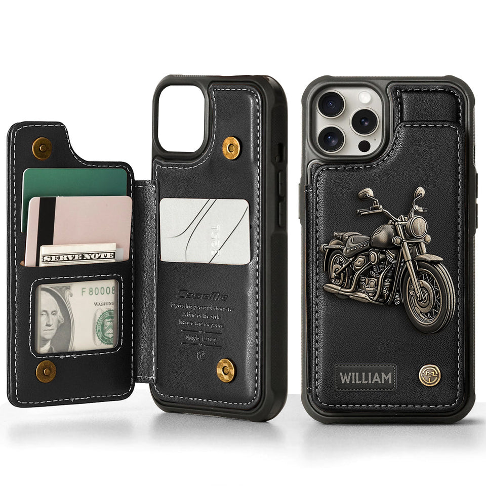 Motorcycle Enthusiast - Personalized Biker Wallet Phone Case