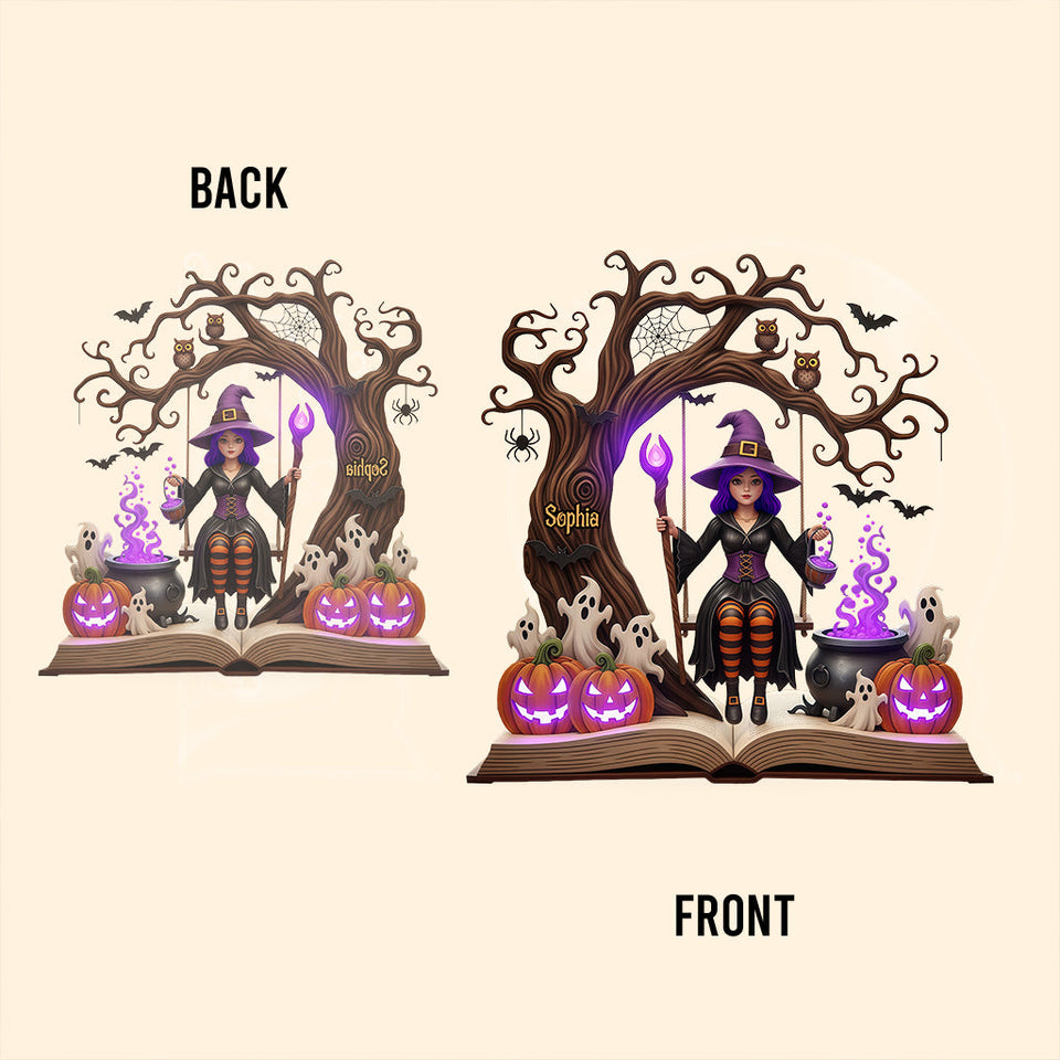 Magical Witch - Personalized Witch Custom Shaped Acrylic Plaque