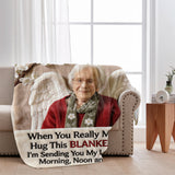 A Hug From Heaven - Personalized Memorial Blanket