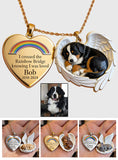 I Crossed The Rainbow Bridge Knowing I Was Loved - Personalized Dog Urn Pendant Necklace