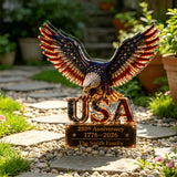 250th Anniversary - Personalized Bald Eagle Solar Acrylic Light