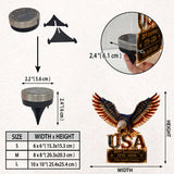 250th Anniversary - Personalized Bald Eagle Solar Acrylic Light