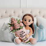 Funny Weed - Personalized Weed Faux Fur Shaped Pillow