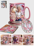 I'm A Warrior - Personalized Breast Cancer Awareness Accent Mug & Coaster