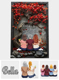 Mother & Children Forever Linked Together - Personalized Mother Canvas And Poster