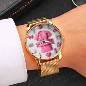 Nursing Is A Work Of Heart - Personalized Nurse Women Hand Watch