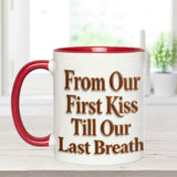 Custom From Any Photo - Personalized Couple Set Accent Mug with Acrylic Stirrers