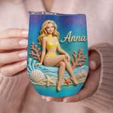 Endless Summer - Personalized Sea Lover Wine Tumbler