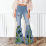 Cannabis - Personalized Weed Flare Leggings