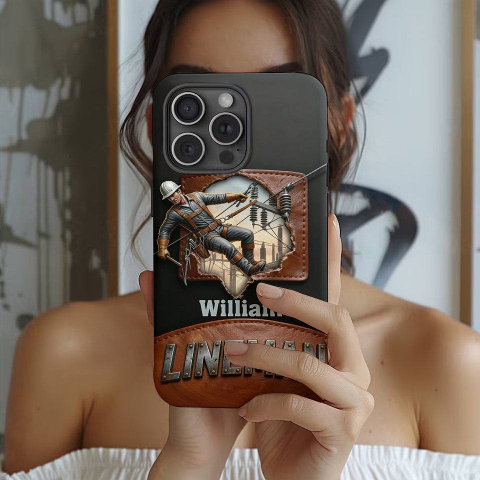 Cool Lineman - Personalized Lineman Full Print Phone Case