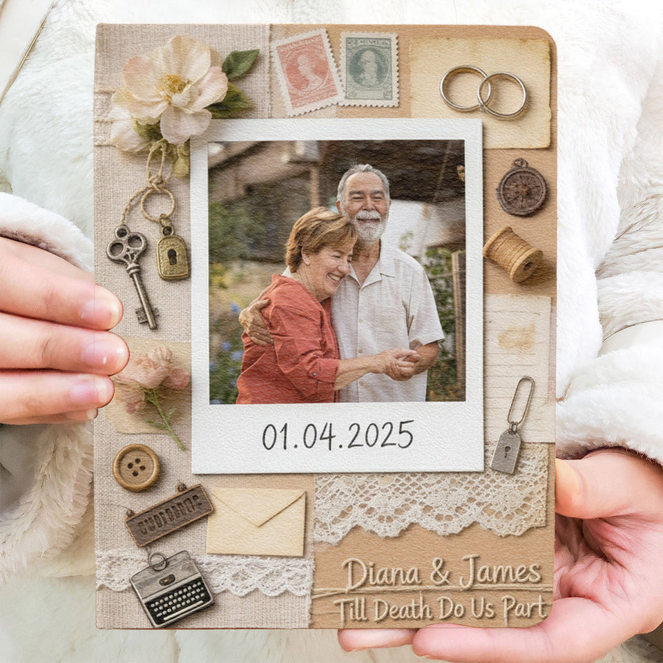 Love Letter To Husband, Boyfriend - Personalized Couple Leather Journal