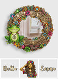 Be You The World Will Adjust - Personalized Hippie Wall Hanging Mirror