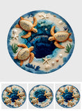 Our Family - Personalized Turtle Non-Slip Tufted Rug
