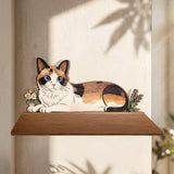Cat Lovers - Personalized Cat Wooden Floating Shelf