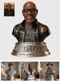 Custom Any Photo, Dad Statue - Personalized Father Custom Shaped Acrylic Plaque