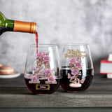 If Friends Were Flowers, I'd Pick You - Personalized Bestie All Over Wine Glass