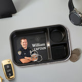 Behind Every Good Community Is A Great Officer - Personalized Police Officer Catch-All Tray
