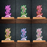 My Garden Gift For Mom, Grandma - Personalized Mother Shaped Plaque Light Base