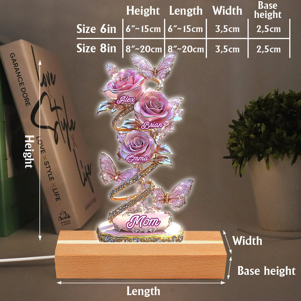 My Garden Gift For Mom, Grandma,... - Personalized Mother Custom Shaped Acrylic Plaque