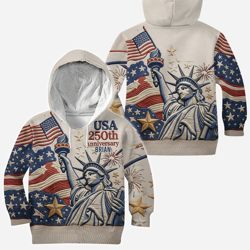 US 250th Anniversary - Personalized Pontoon All Over Shirt