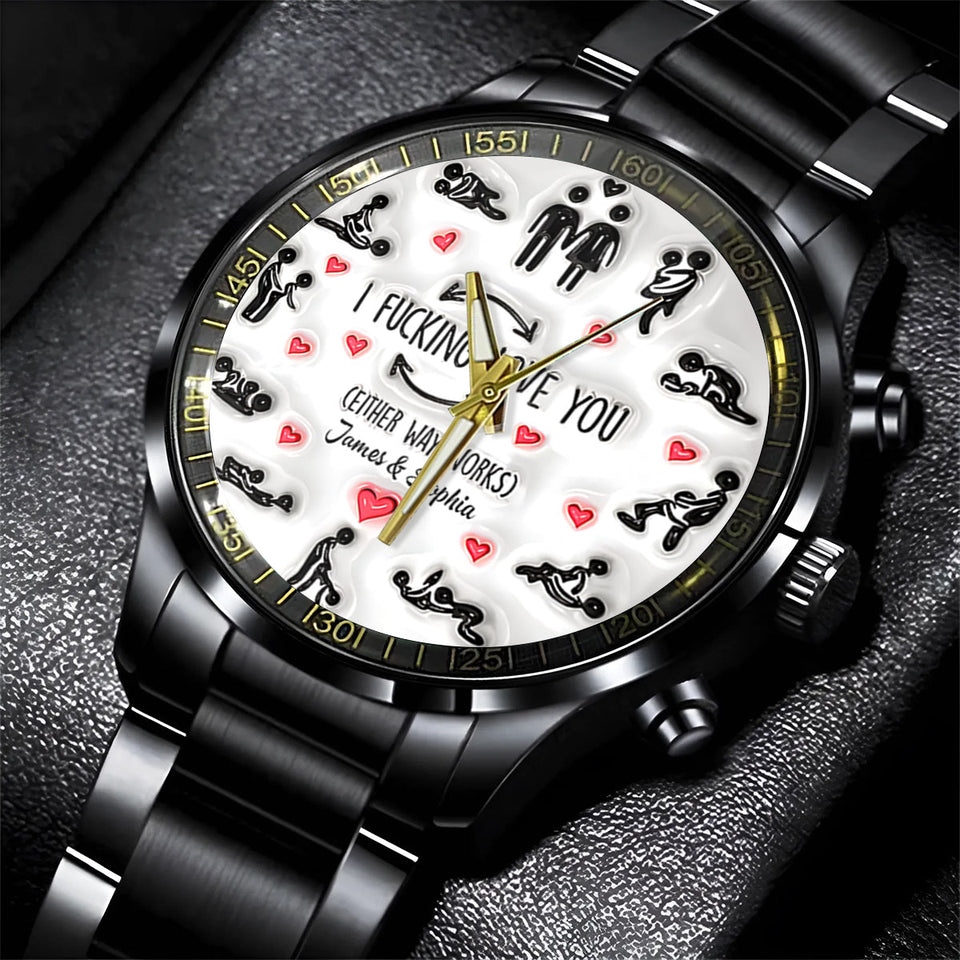 I Love You - Personalized Couple Hand Watch