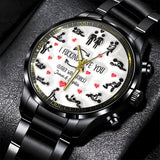 I Love You - Personalized Couple Hand Watch