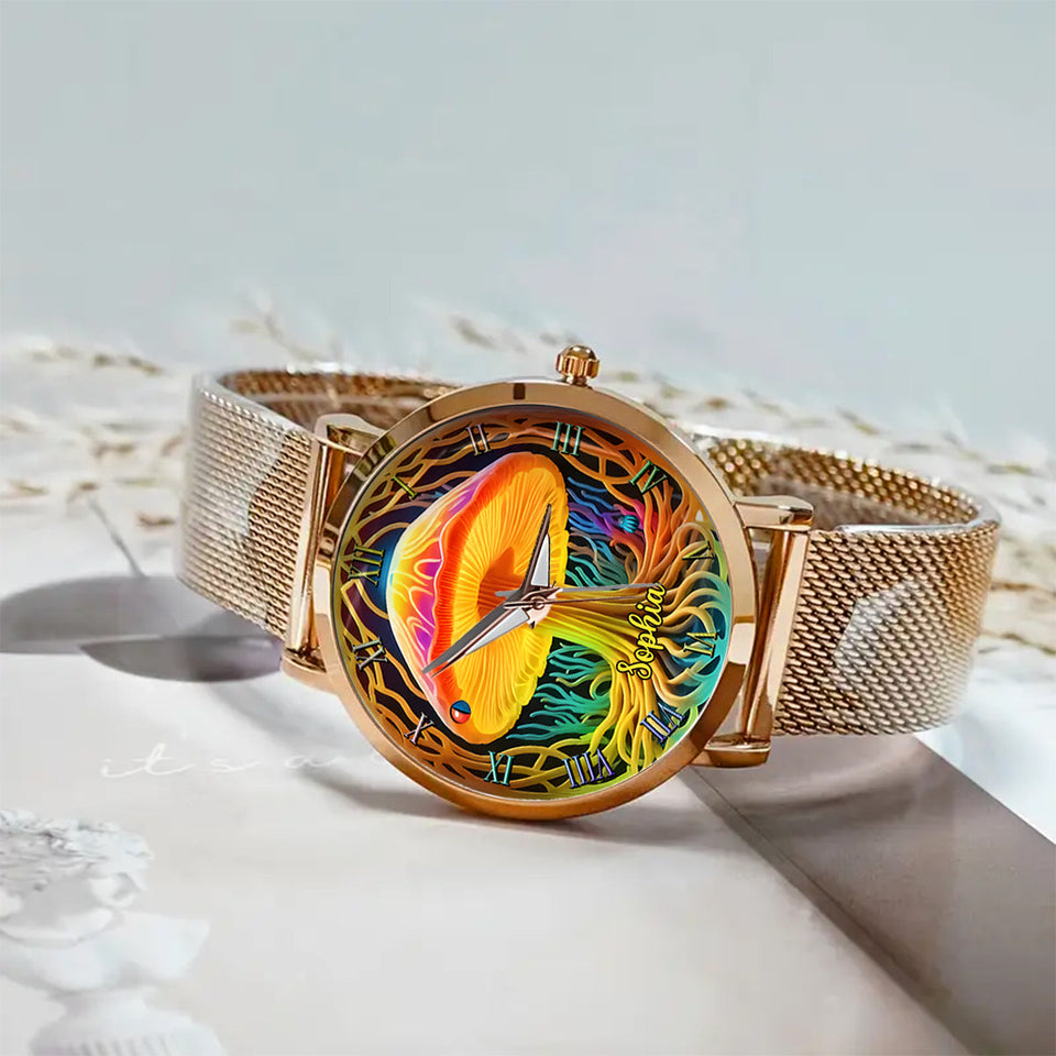 Stay Groovy - Personalized Hippie Women Hand Watch